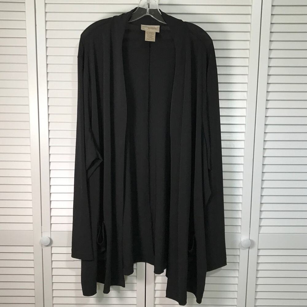 Very Veranesi Black V-Neck Long Sleeve Jacket 32W